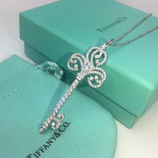 Enchant Heart Crown Key Necklace  chain 70cm key 6cm