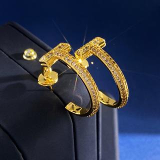 T-shaped C-shaped earrings and earrings