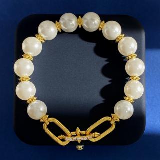 Interlocking pearl elastic rope Bracelet