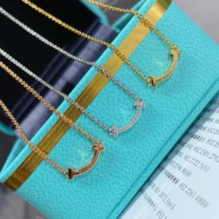Mini diamond smiley face necklace