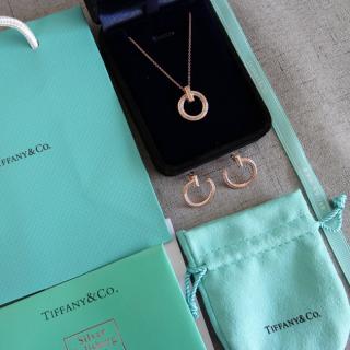 Circle studded diamond necklace 925 silver