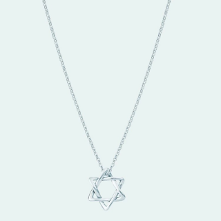 Six pointed star women's pendant 925 silver