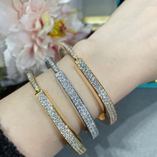 Lock full diamond lock bracelet