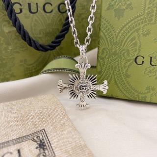 Double G Cross Necklace 925silver 42cm  54usd 