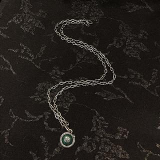 Peacock Green Necklace 60cm  21