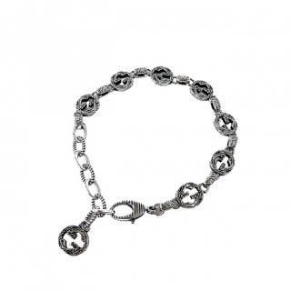 Vintage carved double G bracelet 21cm adjustable  16usd 