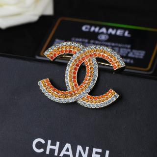 Rainbow Double C Brooch 12usd 